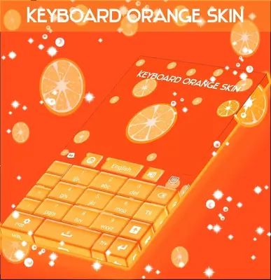 Keyboard Orange Skin android App screenshot 0