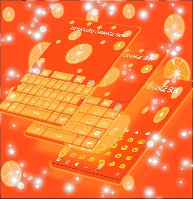 Keyboard Orange Skin android App screenshot 2